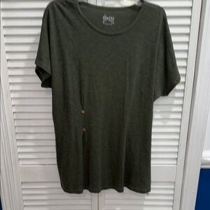 Denim&Co Olive Short Sleeve Tee